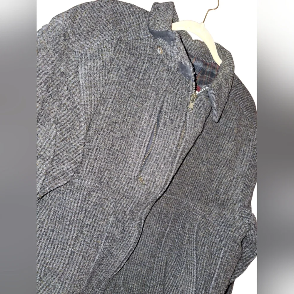 Vintage Woolrich Jacket xl mens wool Tweed Bomber coat made in USA - Picture 2 of 7